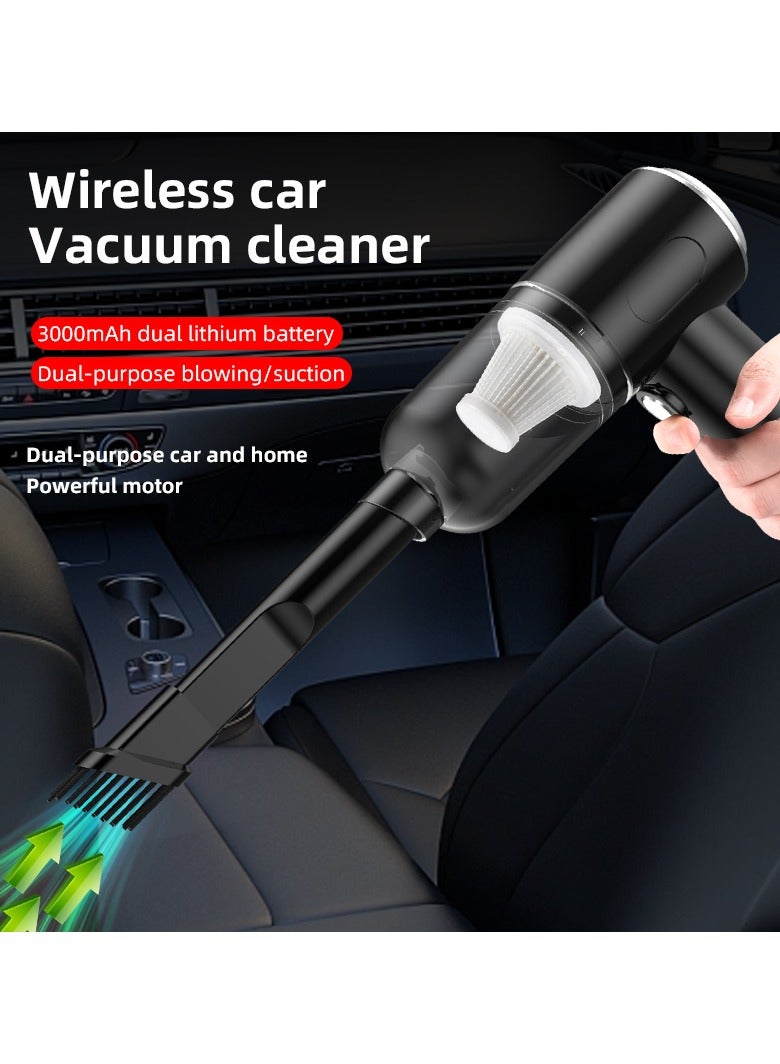 Generic 3-in-1 6000mAh 50000RPM Air Flow Mini Vacuum Cleaner/Duster Rechargeable Handheld Vacuum Cordless Keyboard Cleaner Air Blower Car Vacuum Cleaner for Compute/Car/House - Image 1