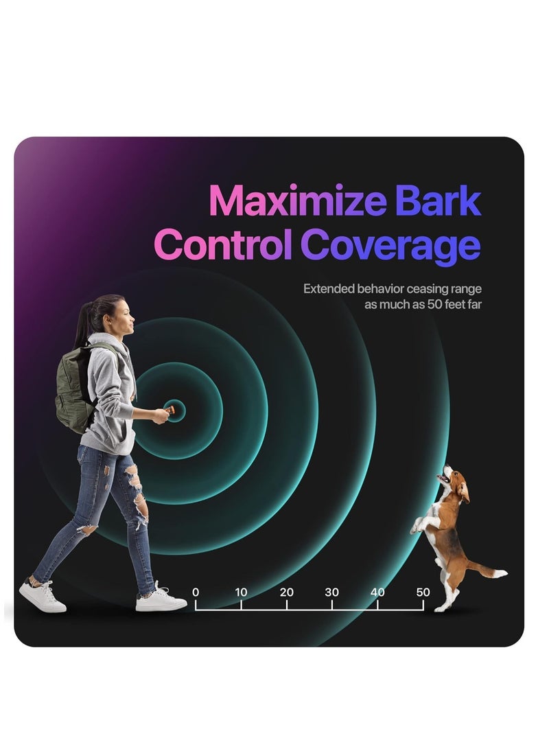 Furtey Dog Bark Guard - Professional Dog Training Tool w/ 3X Sonic Emitters Ultra-Long Range - Dog Bark Deterrent and Anti Barking Device for Dogs - Indoor & Outdoor - Dog Shock Bark Collar Alternative - Image 4