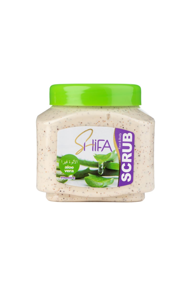 SHIFA BODY, FACE SCRUB ALOE VERA 500 ML
