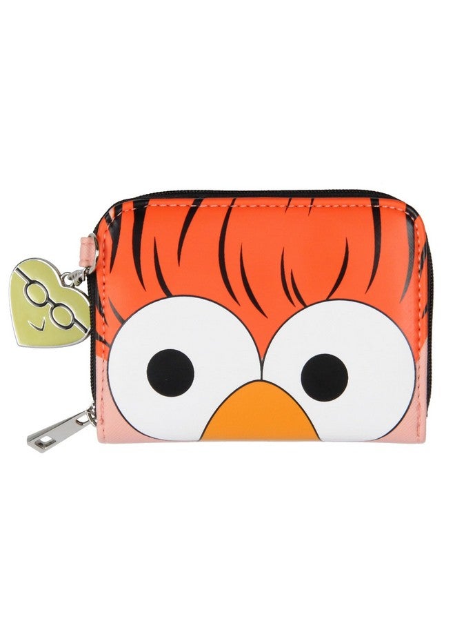 Bioworld The Muppets Beaker Mini Compact Zip Around Wallet With Dr. Bunsen Honeydew Charm - Image 1