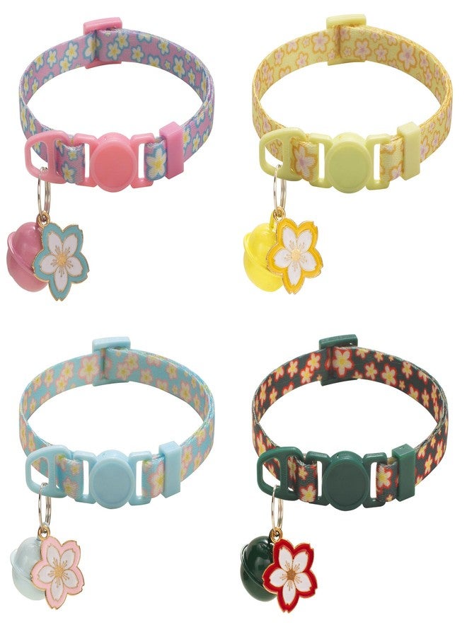 Deetenks Cat Collars 8 Pack Pet Collars with Bell Cat ID Safe Collars Pet Collars Adjustable 7.5"-12.6" - Image 2