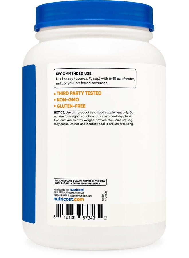 Nutricost Grass-Fed Whey Protein Isolate (Unflavored) 2LBS - Non-GMO, Gluten Free, Pure Protein - Image 4
