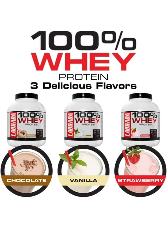 LABRADA 100% Whey Protein Powder Vanilla 4.13 lbs - Image 5