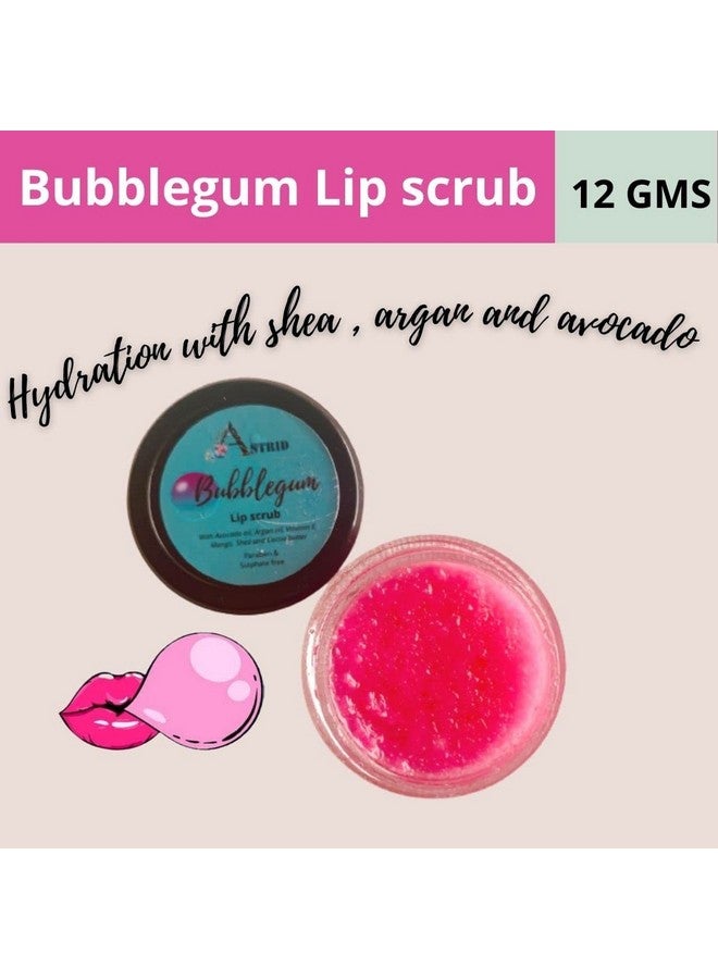 Astrid Bubblegum lip scrub, No Parabens and sulphate, 12 GMS, Lip scrub, exfoliate and lighten lips, all skin types - Image 2