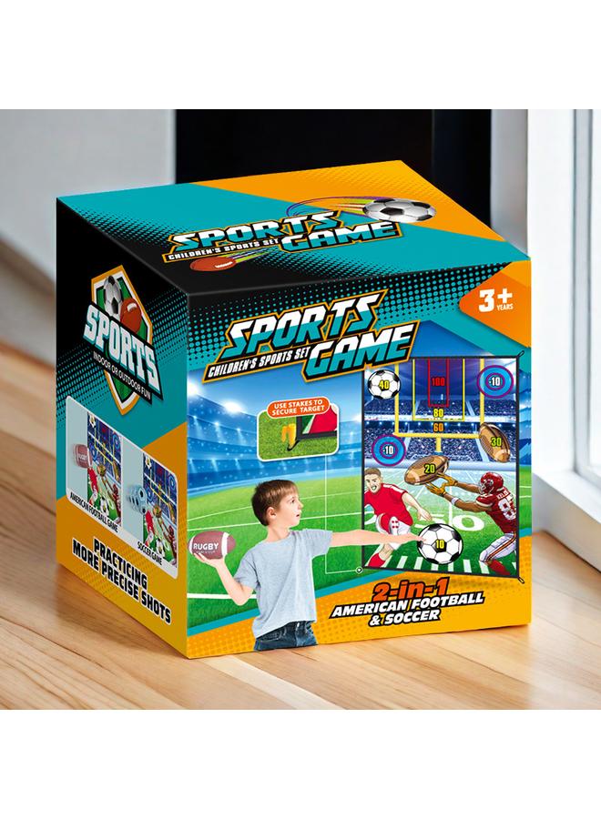 Bluejw American Football Football 2 In 1 Sports Throwing Target Toy Suit Parent-Child Throwing Toy - Image 2