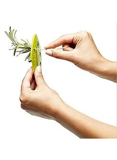 Retold Retold Hub Vegetable Leaf Stripper Plastic Leaves Remover Kale Chard Collard Greens Loose Leaf Herb Stripper Vegetable Leaf Stripping Device Pack of 2  - Image 2
