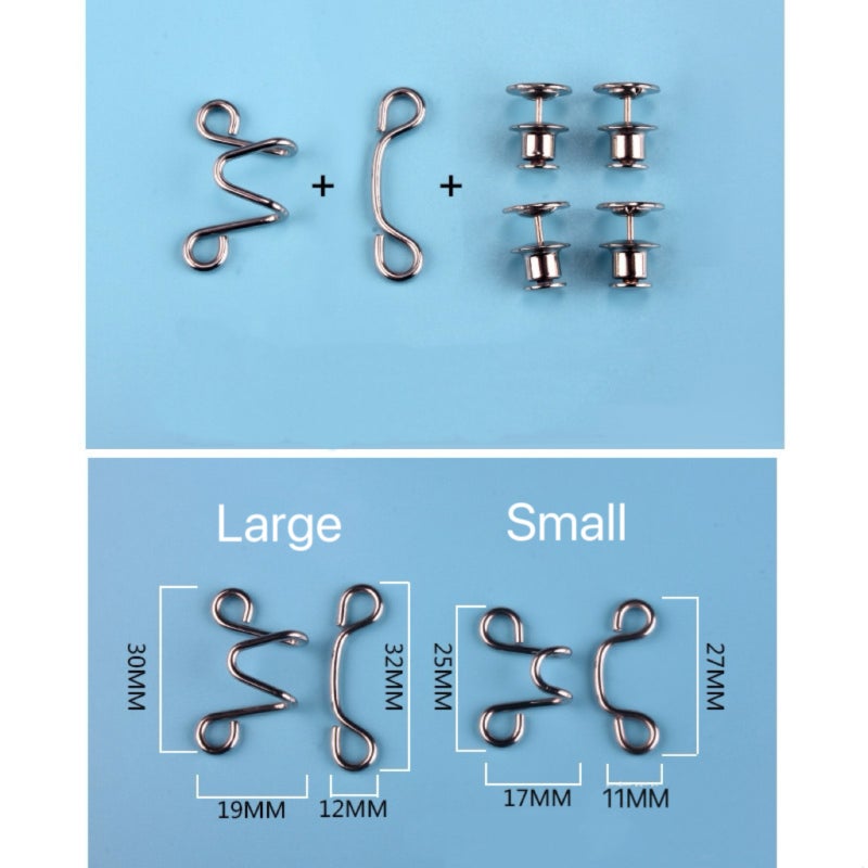 Waist adjustment buckle, multi-functional clothing metal adjustment buckle, adjustable to change the size of the waistband (2 pieces) - Image 3