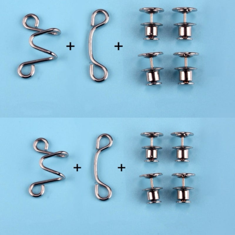 Waist adjustment buckle, multi-functional clothing metal adjustment buckle, adjustable to change the size of the waistband (2 pieces) - Image 2