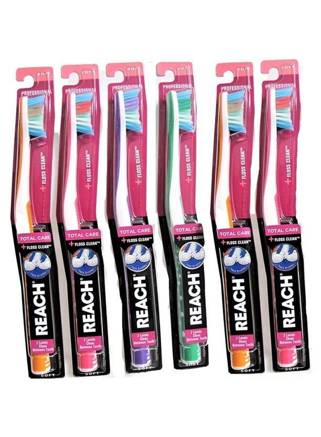 فرشاة أسنان ريتش توتال كير فلوس كلين ناعمة عادية (عبوة من 6 قطع)