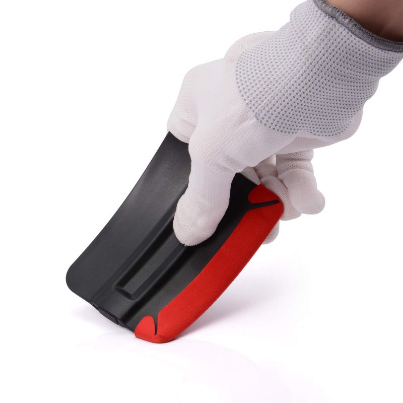 Gomake Vinyl Felt Squeegee 4 Inch Built in Magnet with Big Buffer Felt Edge for Car Vinyl Scraper Decal Applicator Tool, Pack of 3 - Image 2