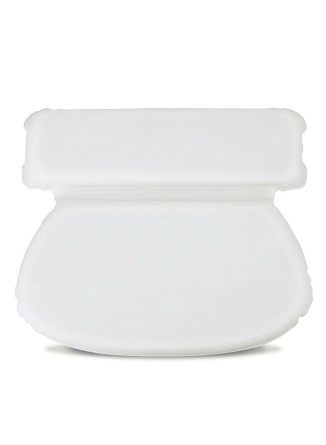 NIBEMINENT Spa Bath Pillow for Shoulder and Neck Support White 36x31x5cm 