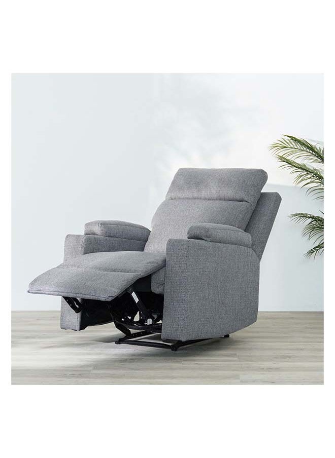 DANUBE HOME Danube Home Taylor 1 Seater Fabric Power Recliner With Massage Options & Cup Holder Modern Design One Seat Relaxing Chair Comfortable Living Room Furniture L 77 x W 84 x H 104 cm Grey  - Image 5