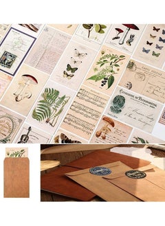 Y&D 40Pcs Vintage Style Postcards and Envelopes Set, Retro Nostalgic Memory Postcard Creative Cowhide Old English Writing Greeting Card Photography Props DIY Paper for Handicrafts  - Image 4