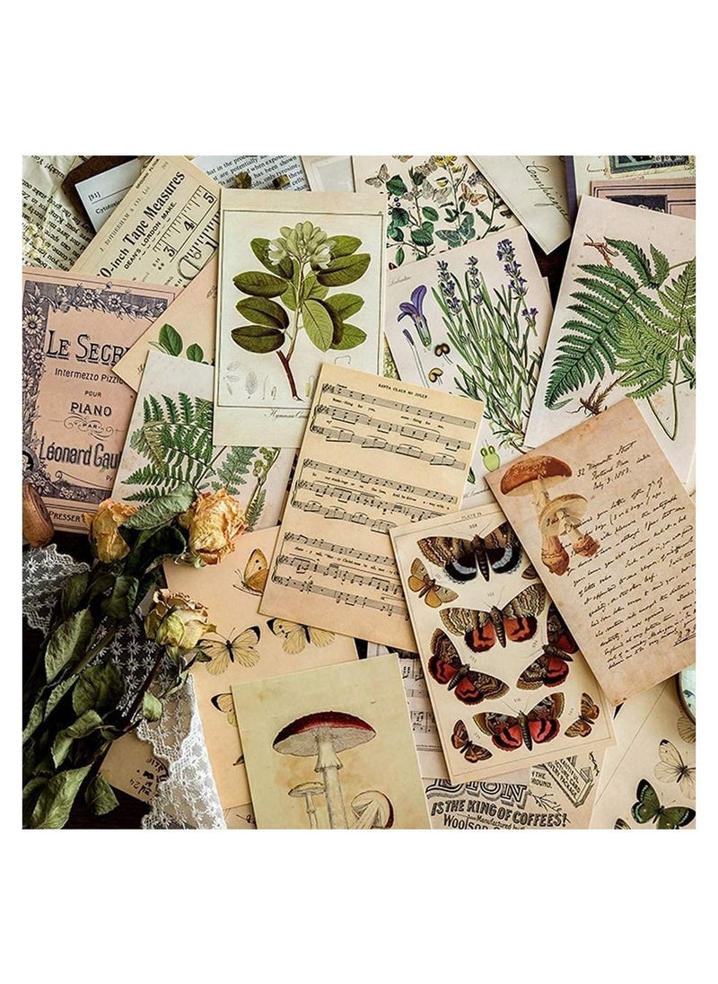 Y&D 40Pcs Vintage Style Postcards and Envelopes Set, Retro Nostalgic Memory Postcard Creative Cowhide Old English Writing Greeting Card Photography Props DIY Paper for Handicrafts  - Image 1