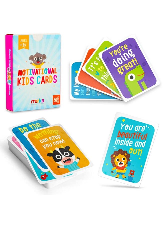 merka Kids Lunch Box Notes Special Daily Quotes 50 Cards Motivational Flashcards For Kids And Toddler Lunches Positive Quote Notes And Affirmation Cards For Kids  - Image 4