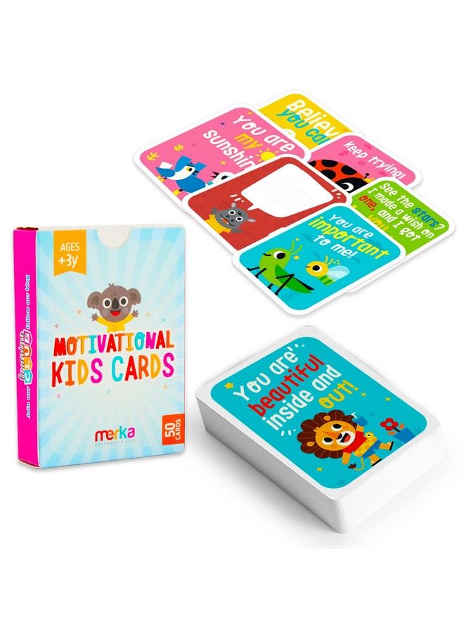 merka Kids Lunch Box Notes Special Daily Quotes 50 Cards Motivational Flashcards For Kids And Toddler Lunches Positive Quote Notes And Affirmation Cards For Kids  - Image 3