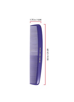 Allegro Combs Allegro Combs 1000 X-Large Styling Comb Hair Cutting Barber Stylist Shampoo Combs All Purpose Wide And Fine Tooth Made In The USA 2 Pc. (Purple)  - Image 2