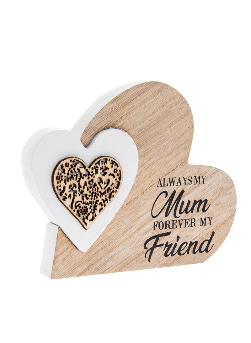 Wooden Mother's Day Crafts Ornament Heart Hollow Home Desktop Decoration Small Ornament Gift  - Image 4