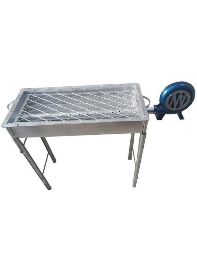 GO2CAMPS GO2CAMPS Barbeque Grill with Blower and Fan ,Long Leg, Large, Black  - Image 2