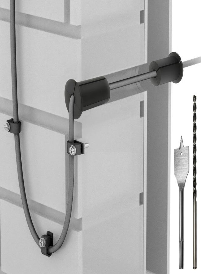 Beciety Starlink Cable Mounting Kit, Beciety Starlink Cable Routing Kit, with 1" Spade Drill Bit/Wall Wire Clips, Starlink Mount, Starlink Accessories, Starlink Roof Mount, Starlink Internet Kit Satellite - Image 2