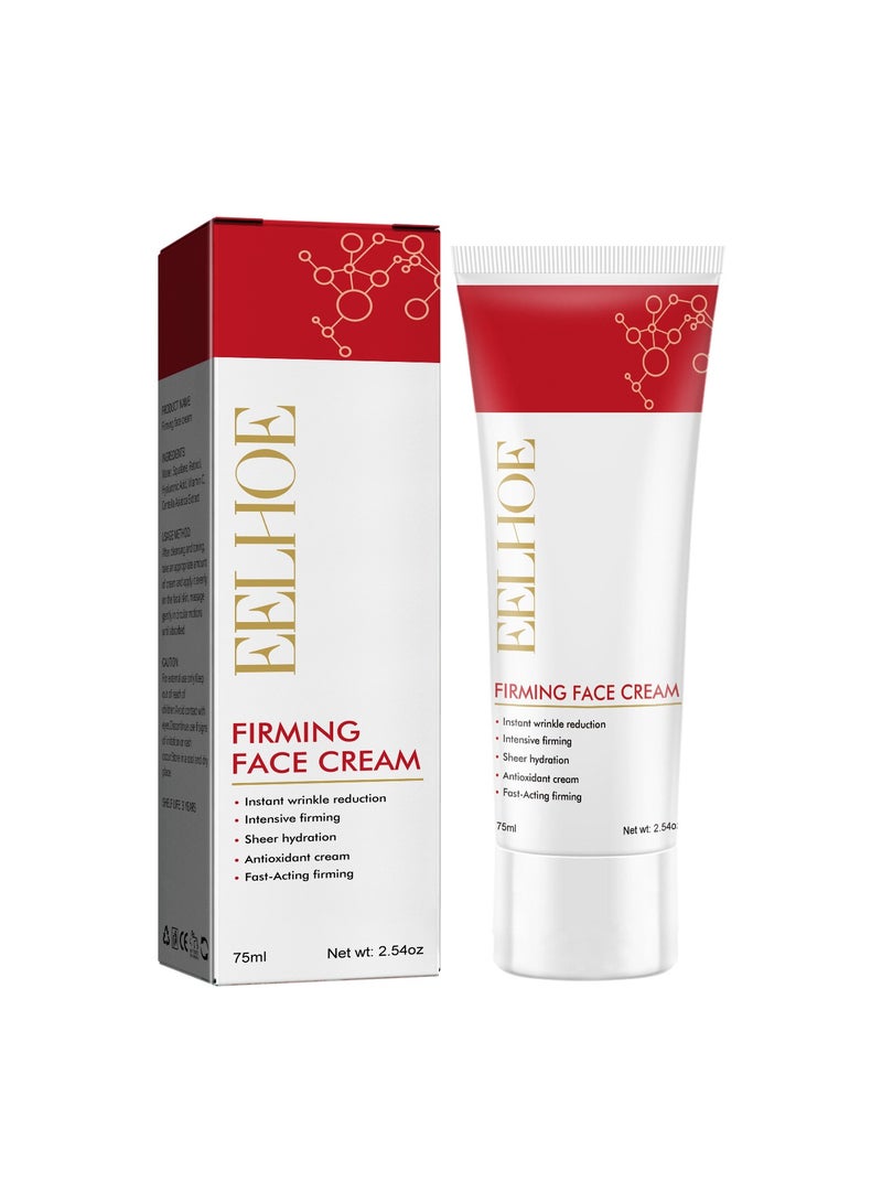 EELHOE Firming Face Cream, Wrinkle Rejuvenation, Anti-Aging, Fade Fine Lines, Improve Skin Elasticity, Nourishing Moisturizer 75ml. - Image 1