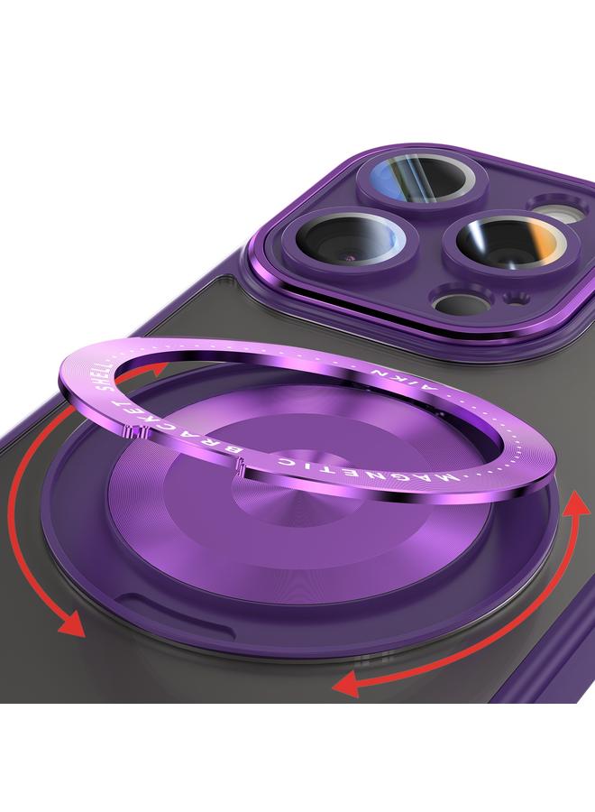 زبون جراب لهاتف iPhone 12 Pro مع حامل 360 Magsafe من الأكريليك الهجين المصنوع من مادة TPU - Image 3