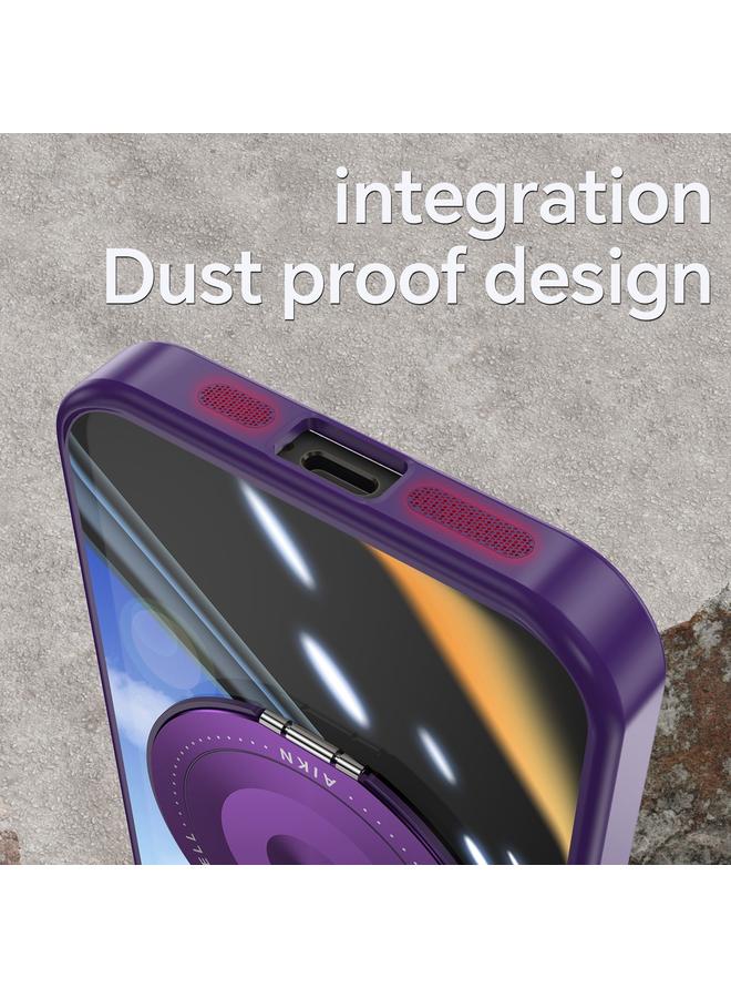 زبون جراب لهاتف iPhone 12 Pro مع حامل 360 Magsafe من الأكريليك الهجين المصنوع من مادة TPU - Image 5