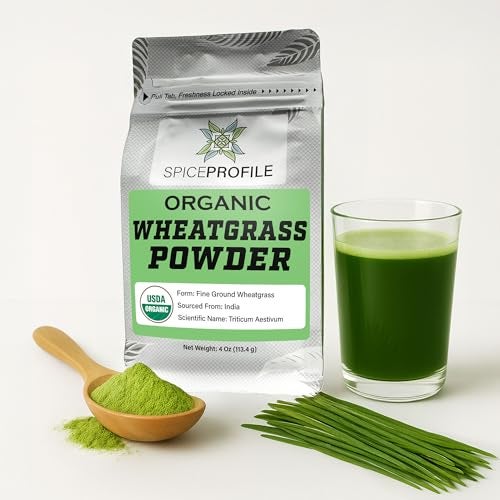 Spice Profile USDA Organic Wheatgrass Powder Lab Tested for Heavy Metals Resealable 4oz Pouch Gehun Ka Ghas Hierba de Trigo - Image 5