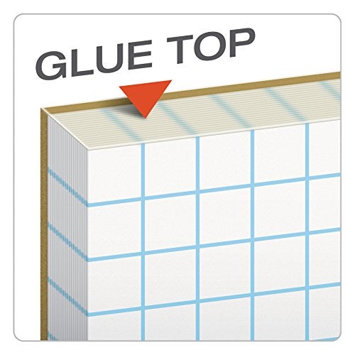 TOPS دفاتر كوادريل TOPS 33101، 10 مربعات/بوصة، 8 1/2 × 11، أبيض، 50 ورقة - Image 3