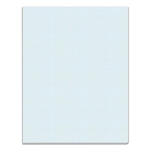 TOPS دفاتر كوادريل TOPS 33101، 10 مربعات/بوصة، 8 1/2 × 11، أبيض، 50 ورقة - Image 1