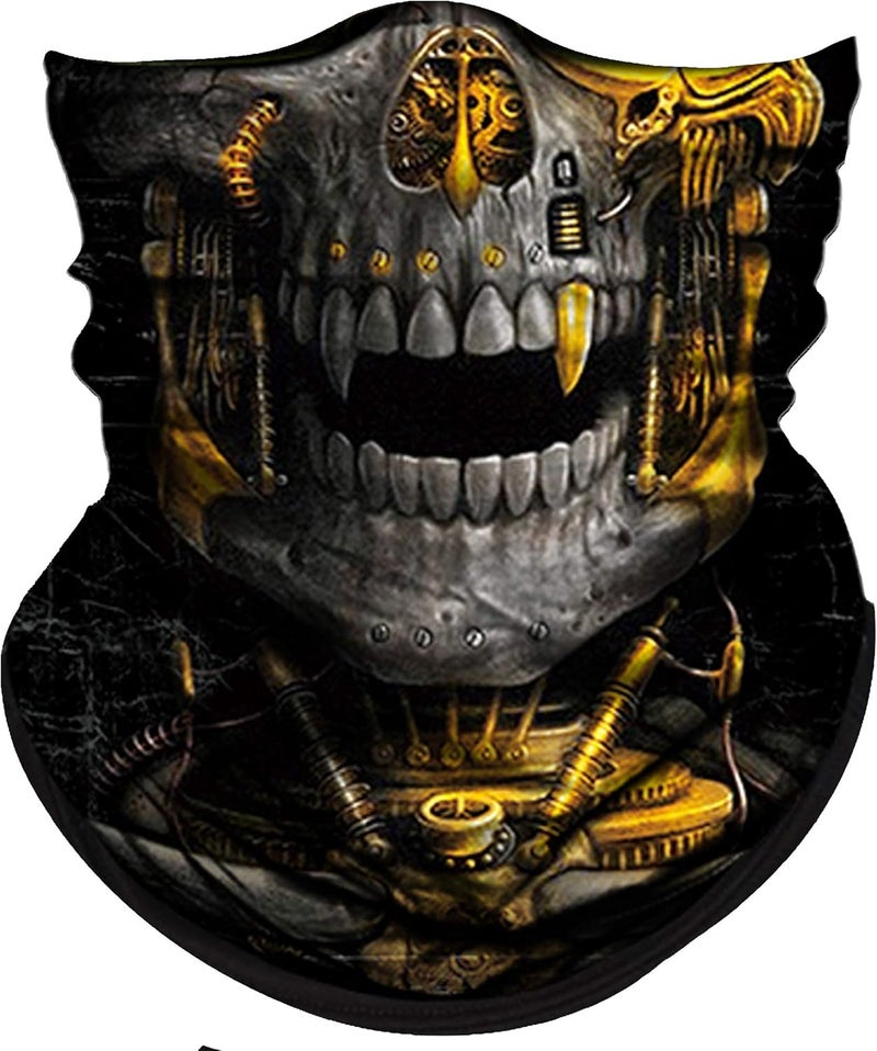 Obacle Skull Face Mask for Dust Wind Sun Protection Men Women Motorcycle Riding - Image 1