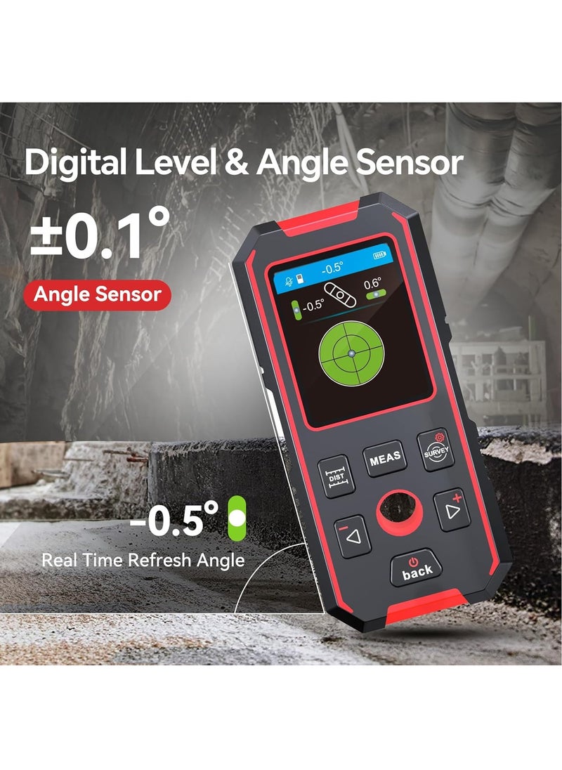 NOYAFA - 3 in 1 Stud Finder Wall Scanner with Laser Level & Laser Distance Meter, IP54 Wall Detector for Wood AC Live Wire Metal Studs Detection, Rechargeable Rangefinder, Automatic Calibration & Data Storage - Image 1