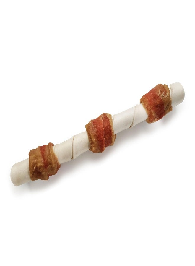 كاديت أعواد مضغ شيش كباب من جلد البقر الطبيعي من كاديت شيفز سبيشياليتيز، بنكهة زبدة الفول السوداني والتفاح، مكافآت صحية للكلاب من السلالات الكبيرة، 3 قطع - Image 2