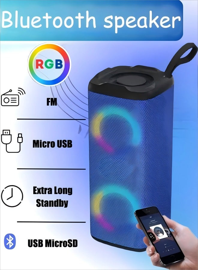 Bluetooth Speakers Portable Wireless Speaker Wireless Speakers With LED Melody Loud Stereo Outdoor Speakers With Strong Bass Support FM Radio, TF Card, Aux Playback  - Image 1