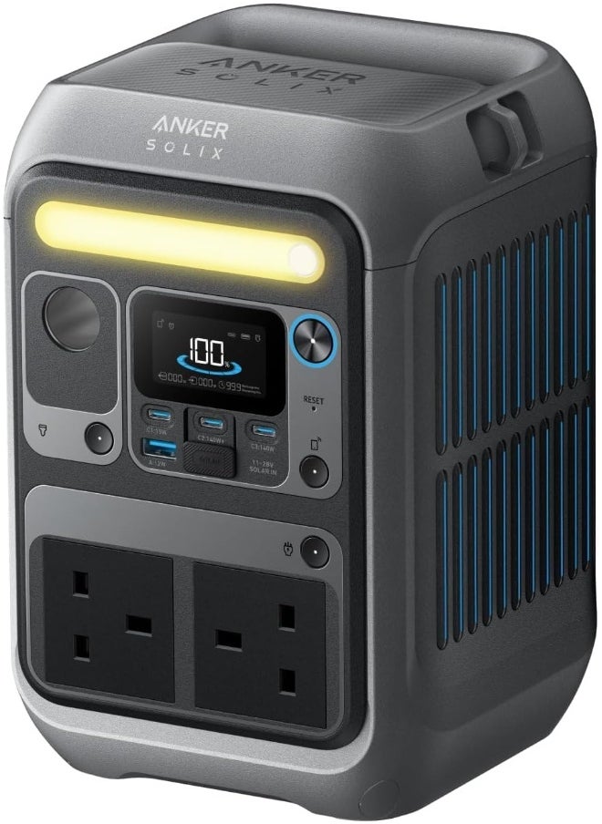 Anker SOLIX C300 Portable Power Station, Outdoor 288Wh LiFePO4 Battery, 300W (600W Surge) Solar Generator, 140W Two-Way Fast Charging, For Camping, Traveling, and Emergencies (Solar Panel Optional)  - Image 1