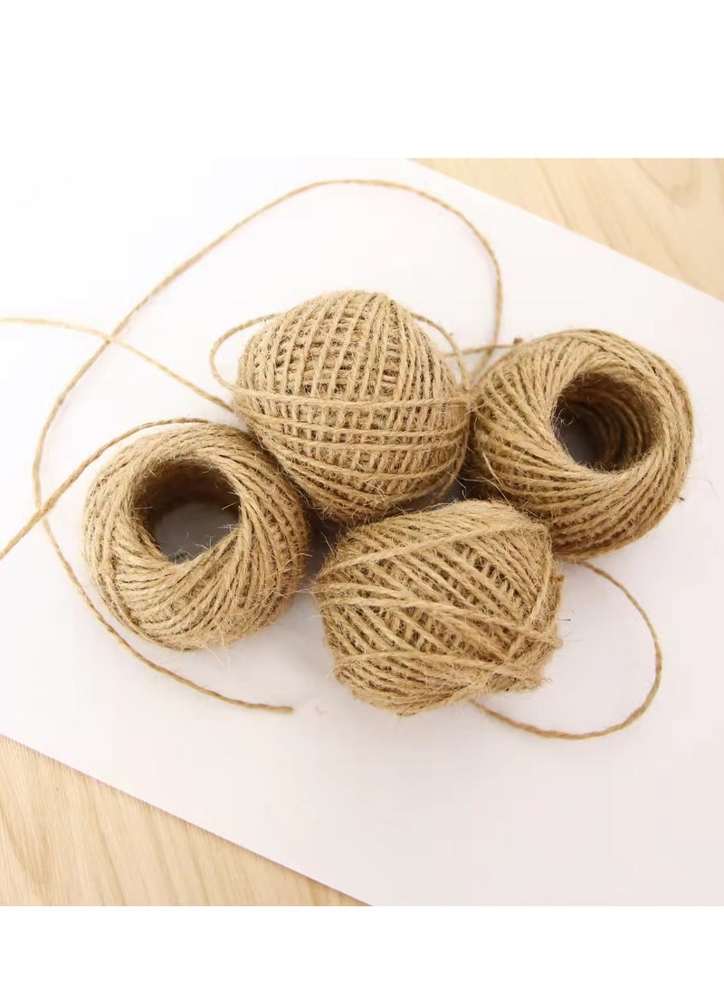 Generic 2mm Natural Twisted Jute String Moisture-proof Packaging Decorative Cord Strong Fashion Braid Hemp Thread  - Image 2