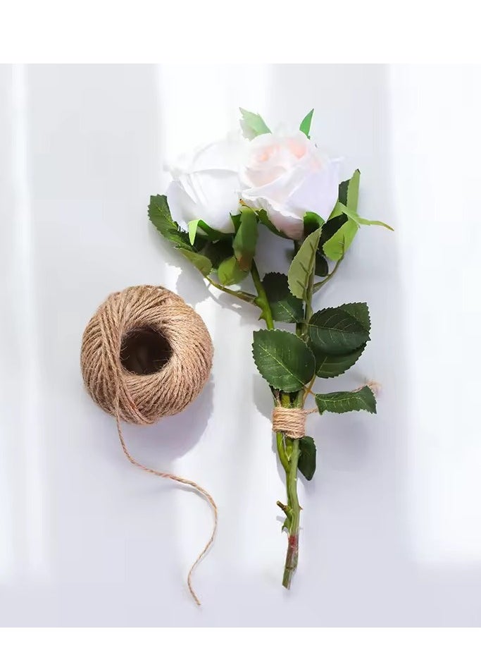 Generic 2mm Natural Twisted Jute String Moisture-proof Packaging Decorative Cord Strong Fashion Braid Hemp Thread  - Image 4