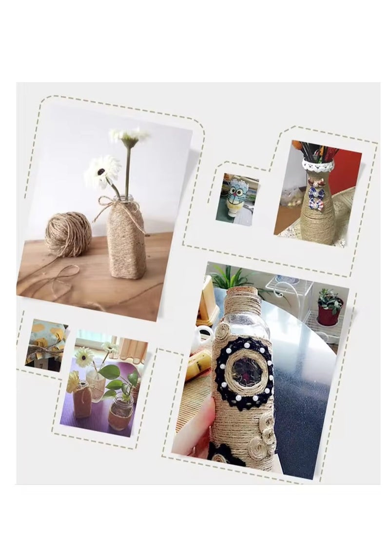 Generic - 2mm Natural Twisted Jute String Moisture-proof Packaging Decorative Cord Strong Fashion Braid Hemp Thread - Image 1