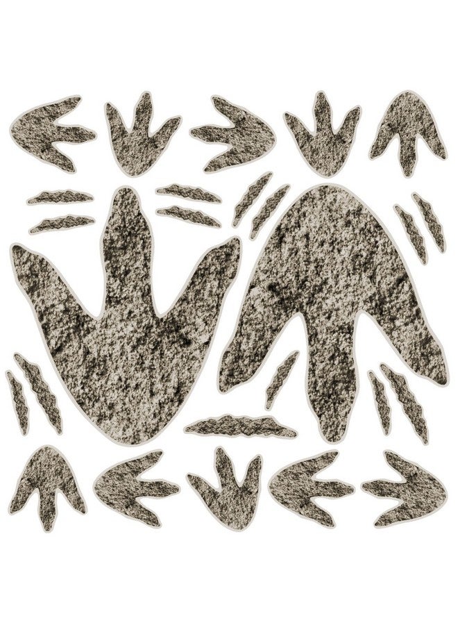 KFPPLXQ 90 Realistic Dinosaur Footprints - Wall Decals for Kids, Classroom, School Playroom, Baby Nursery, Bedroom, Home (3 Sizes) - Image 1
