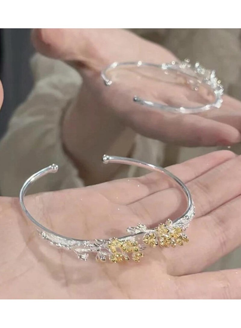 سيمهو سوار فاخر متقدم خفيف من حجر أوسمانثوس المحظوظ قابل للتعديل - Image 1