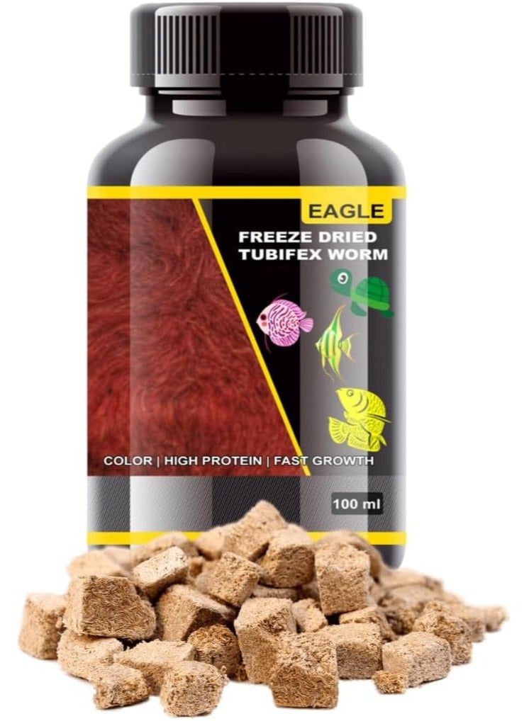 Eagle Freeze Dried Tubifex Worms - 100 ml - Image 1