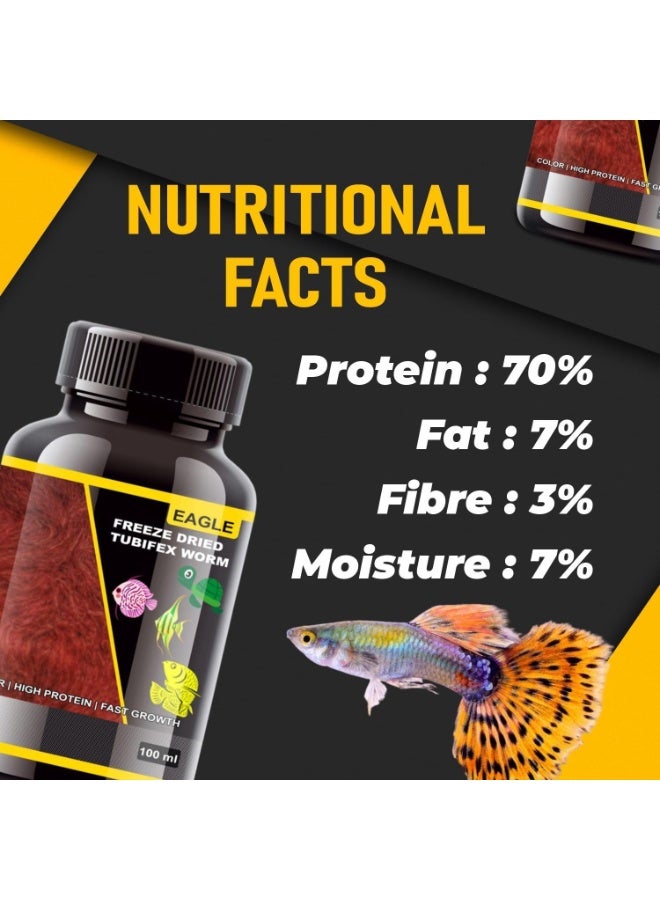 Eagle Freeze Dried Tubifex Worms - 100 ml - Image 3