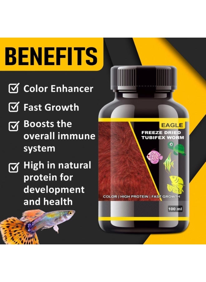 Eagle Freeze Dried Tubifex Worms - 100 ml - Image 4