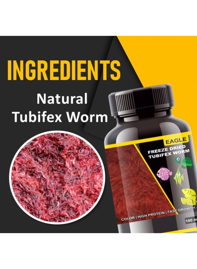 Eagle Freeze Dried Tubifex Worms - 100 ml - Image 5