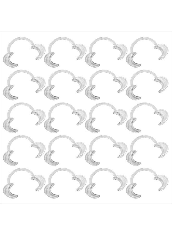 EZGO 20 Pieces (Size M) C-Shape Teeth Whitening Cheek Retractor, Disposable Dental Mouth Opener, Dental Lip Cheek Retractor for Mouthguard Challenge Game - Image 1