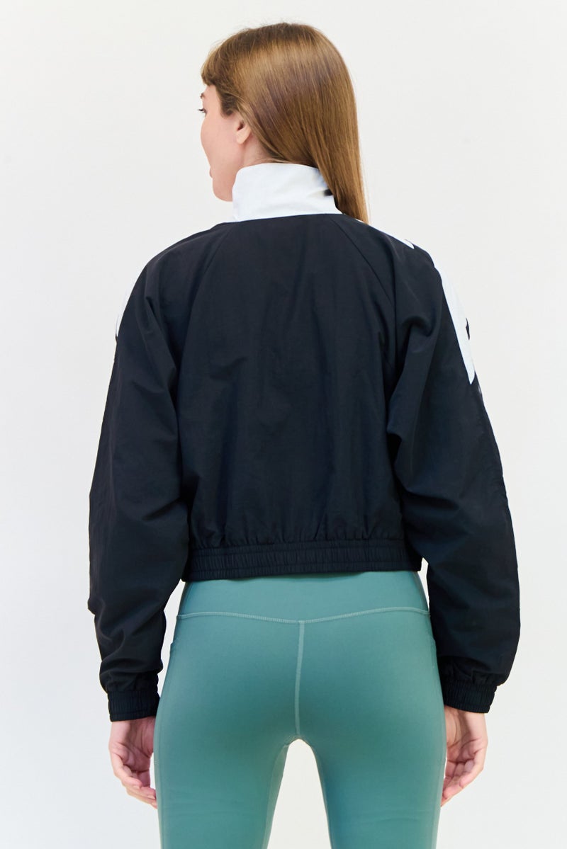 Reebok Women Sportswear Fit Long Sleeves Outdoor Cropped Jacket, Multicolor - Image 3