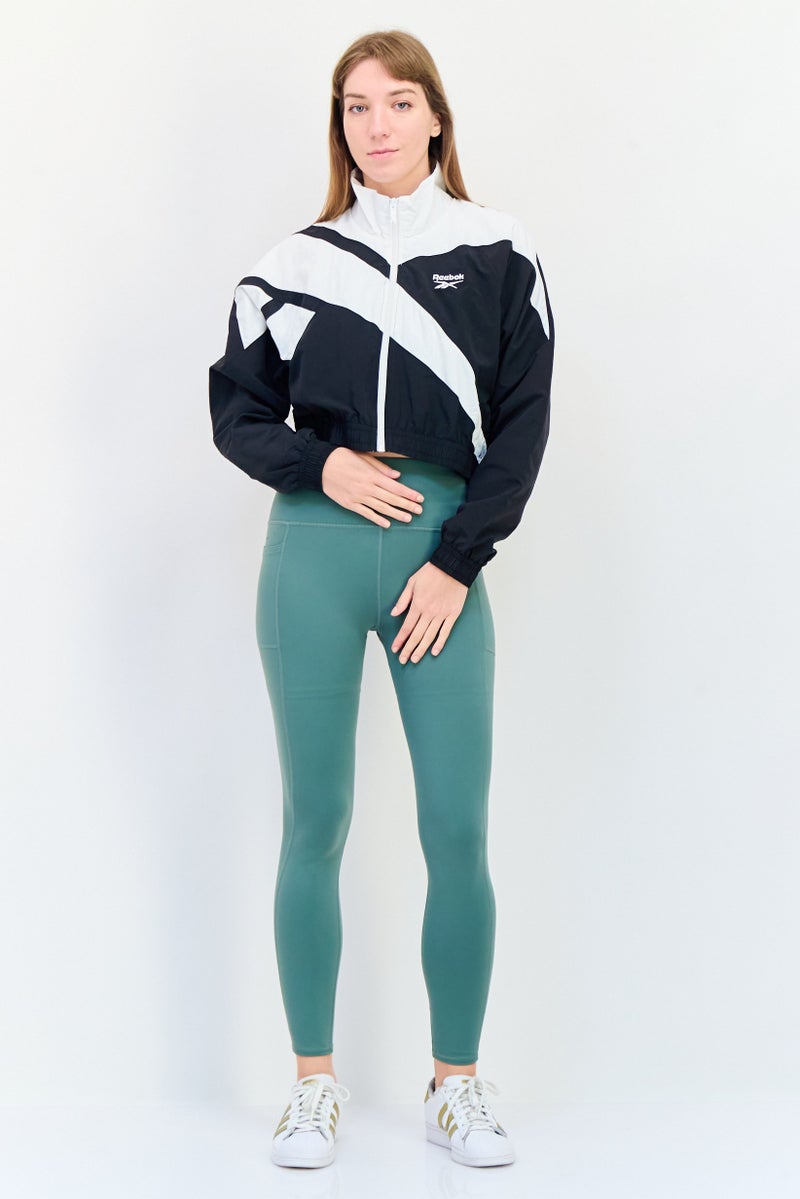 Reebok Women Sportswear Fit Long Sleeves Outdoor Cropped Jacket, Multicolor - Image 4