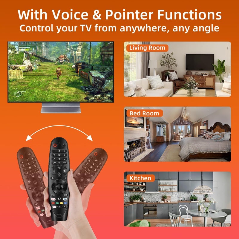 LG Smart TV Voice Remote with Pointer Function Universal for LG UHD OLED QNED NanoCell 4K 8K Models Google/Alexa - Image 5