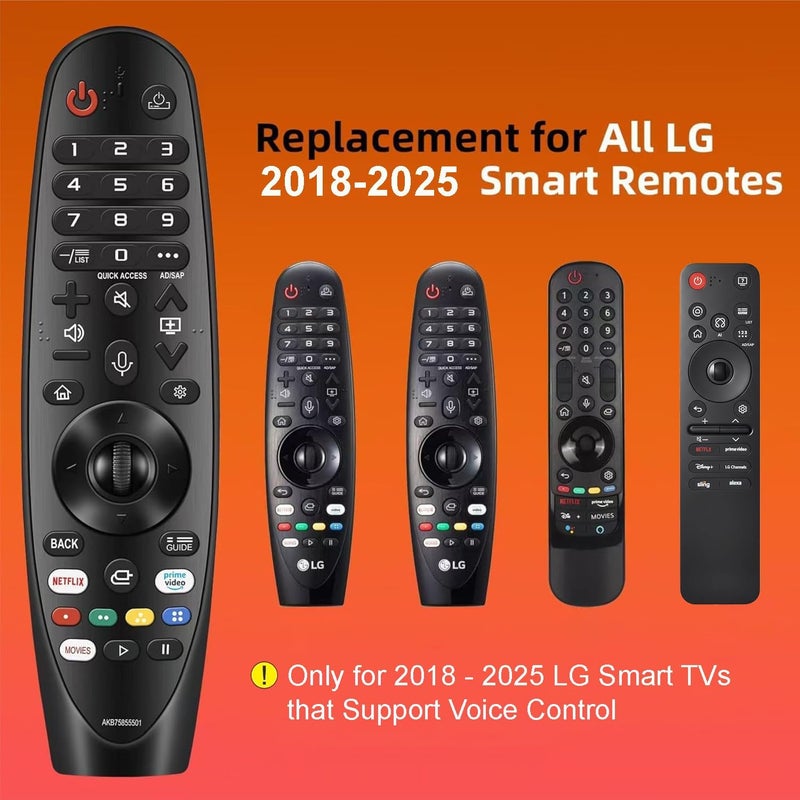 LG Smart TV Voice Remote with Pointer Function Universal for LG UHD OLED QNED NanoCell 4K 8K Models Google/Alexa - Image 1