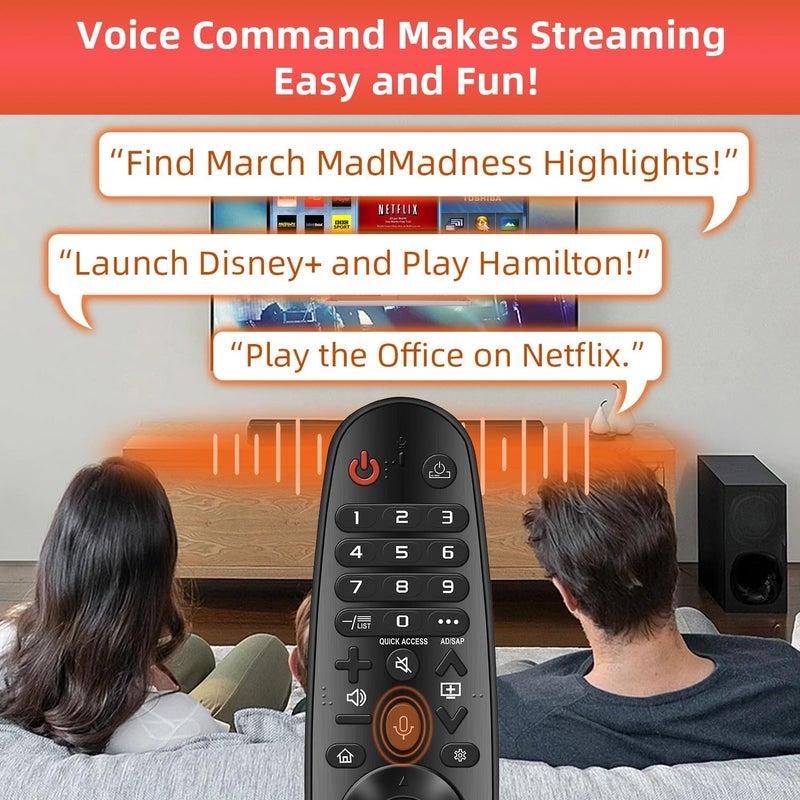 LG Smart TV Voice Remote with Pointer Function Universal for LG UHD OLED QNED NanoCell 4K 8K Models Google/Alexa - Image 4